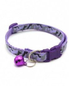 Purple-Cat Dog Collar With...