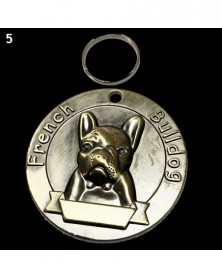 5-Retro Dog ID Tag Ancient...