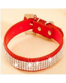 L size-Red-Bling Rhinestone...