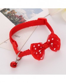 Red-Cute Bow Collar For...