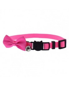 Pink-Cat Collar Solid Color...