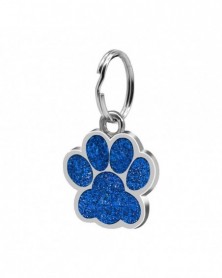 Blue-Pet Tag Vivid Paw Dog...