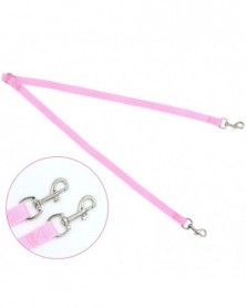 Pink-Two Dogs Leash Double...