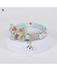 4-Flower Pattern Cat Collar...