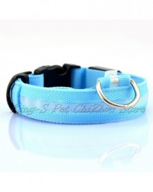 S size-blue-Nylon LED Pet...