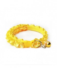 Yellow-Bell Dog Collar Pet...