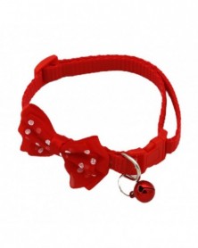 Red-Lovely Pet Bow Collar...