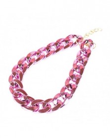 Pink-Pet Chain Dog Collar...