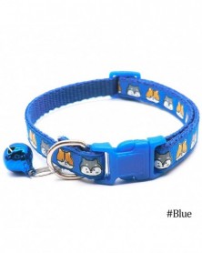 Blue-Adjustable Pet Collar...