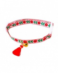 Red-Pet Collar Colorful...