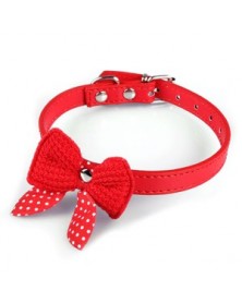 XS size-red-PU Leather Pet...