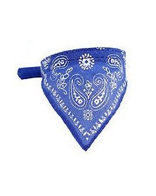 blue-Fashion Dog Bandana...