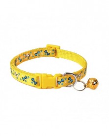 yellow-1pcs Pet Collar with...