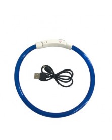 Blue-LED Pet Collar USB...