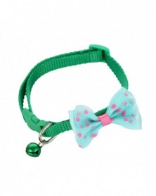 Green - Pet Cat Bowknot...